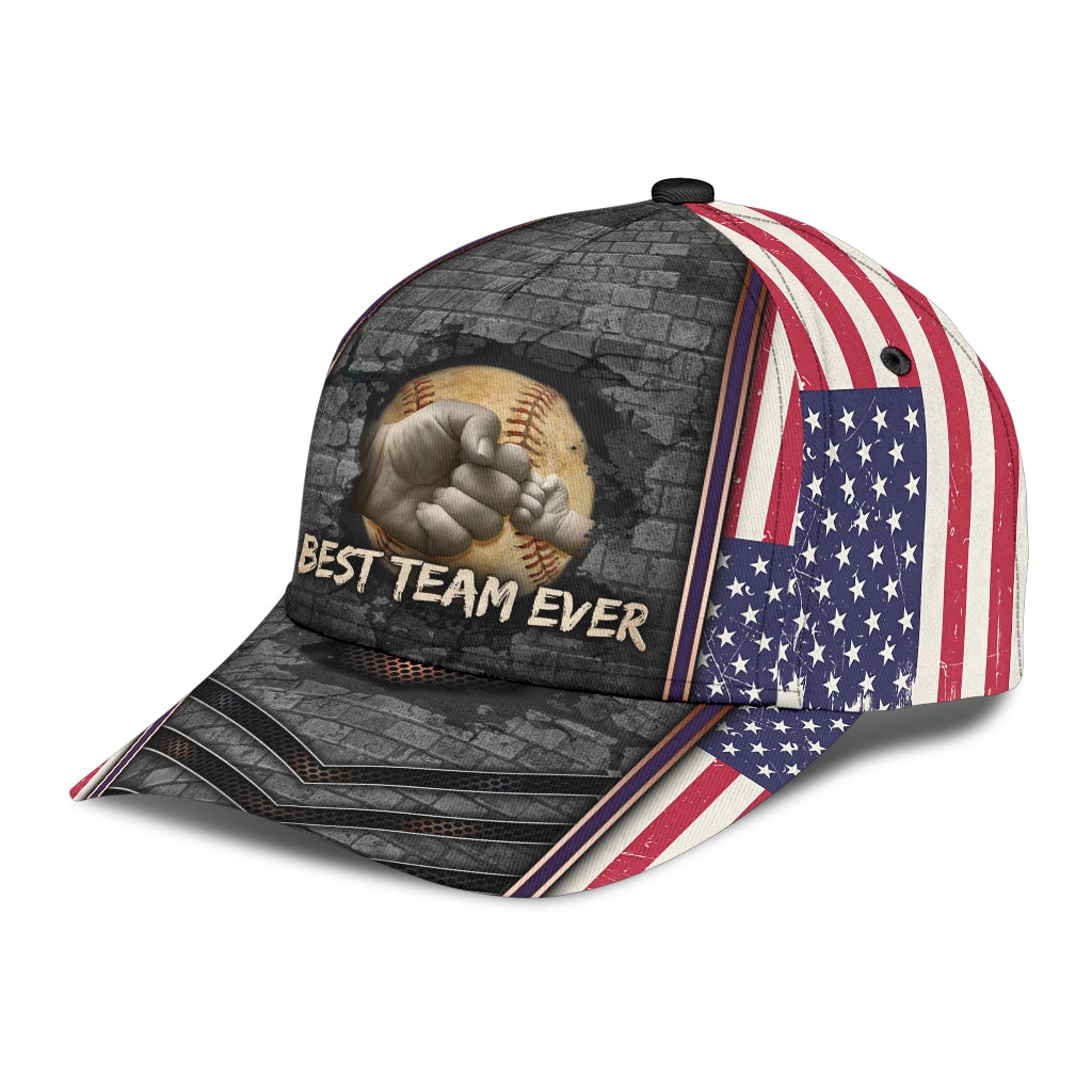 Baseball Father And Son Personalized Name – Classic Cap