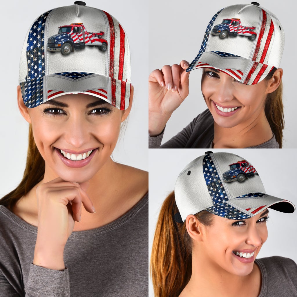 White American Tow Truck – Classic Cap