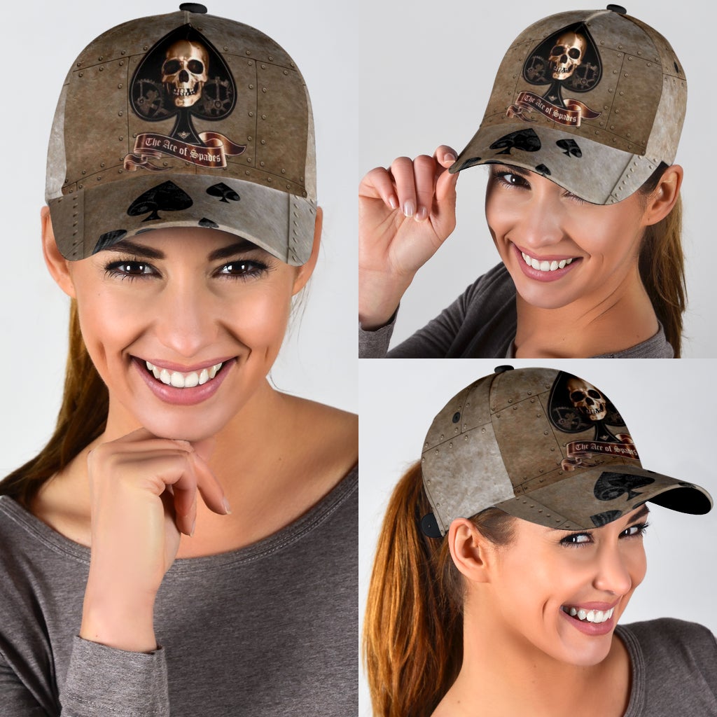 Skull Ace Of Spades Vibes – Classic Cap