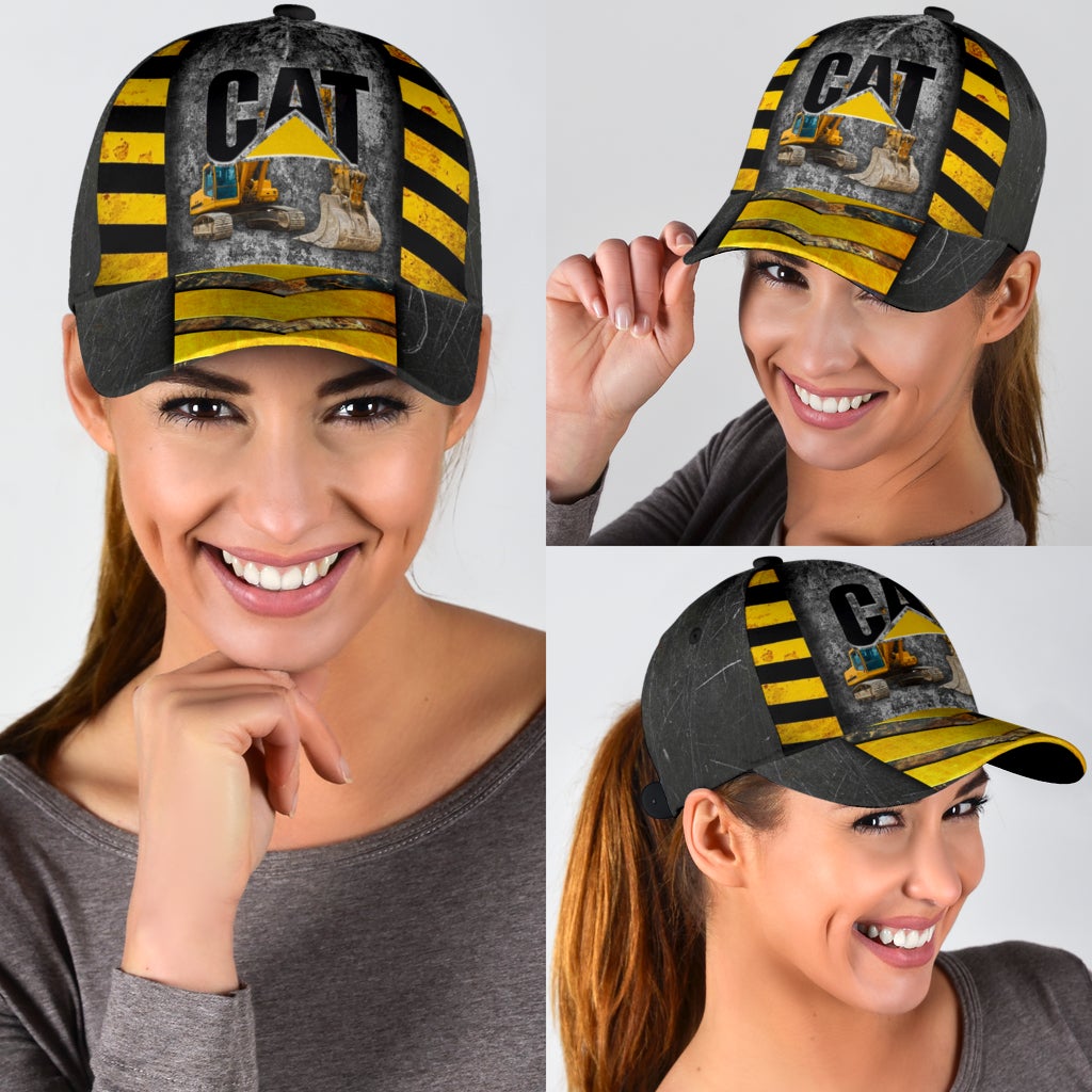 Cat Excavator Funny Work Machine Theme – Classic Cap