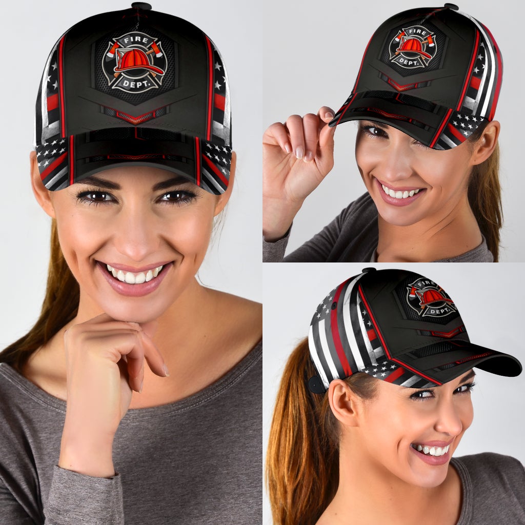 Firefighter Flag Red Carbon – Classic Cap