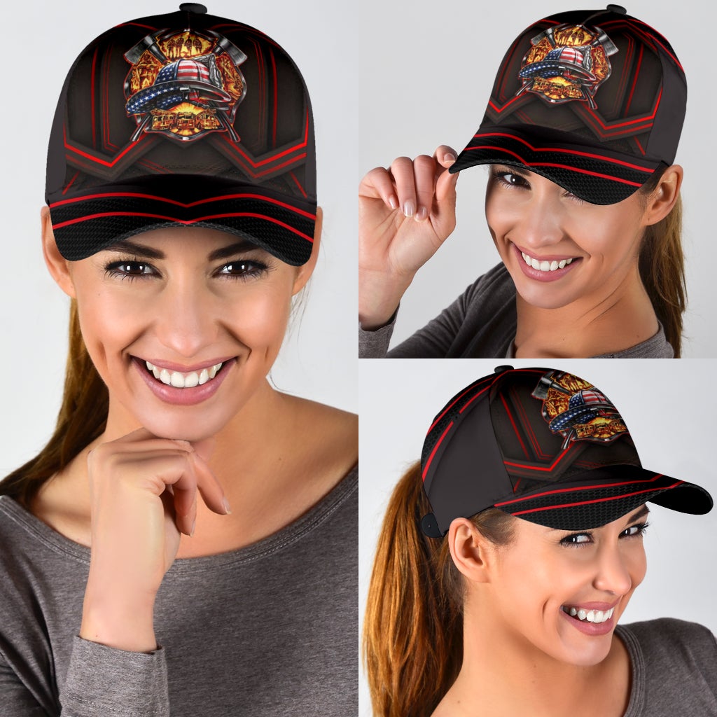 Firefighter Back The Red Support Tribute – Classic Cap