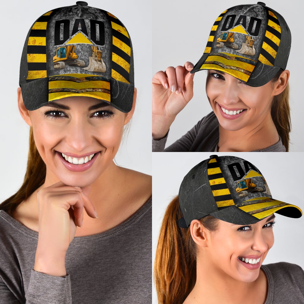 My Dad Is Excavator Family Humor Style – Classic Cap