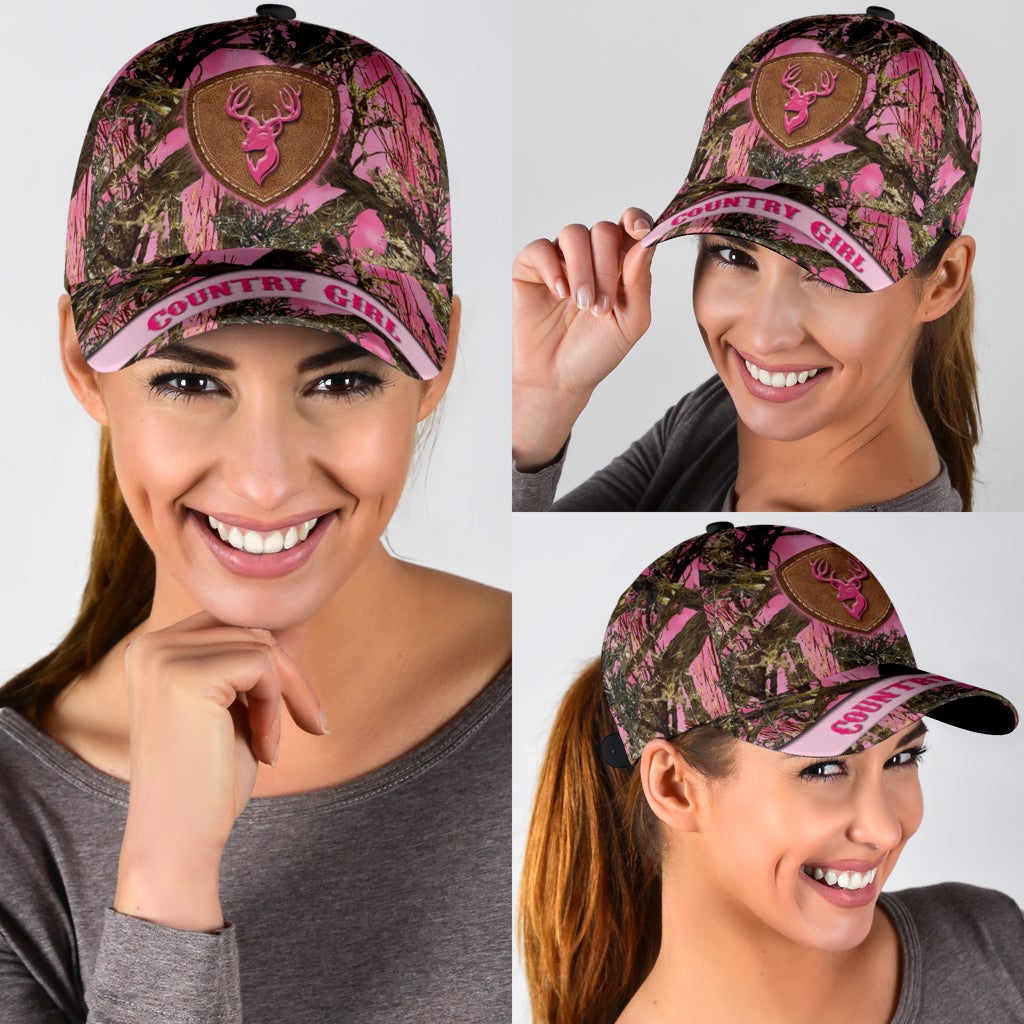 Hunting Country Girl Pink Camo – Classic Cap