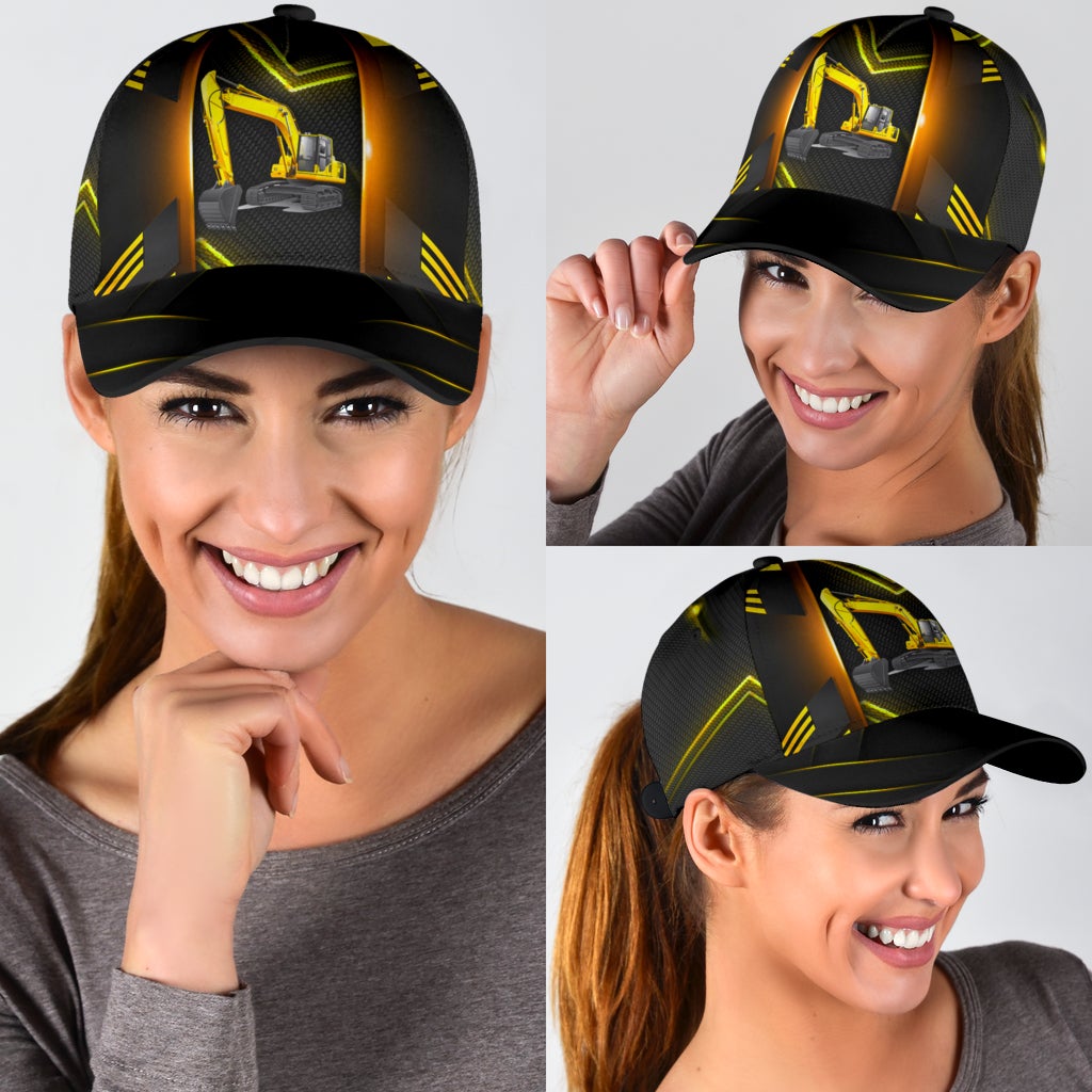 Cool Excavator Heavy Equipment Style – Classic Cap