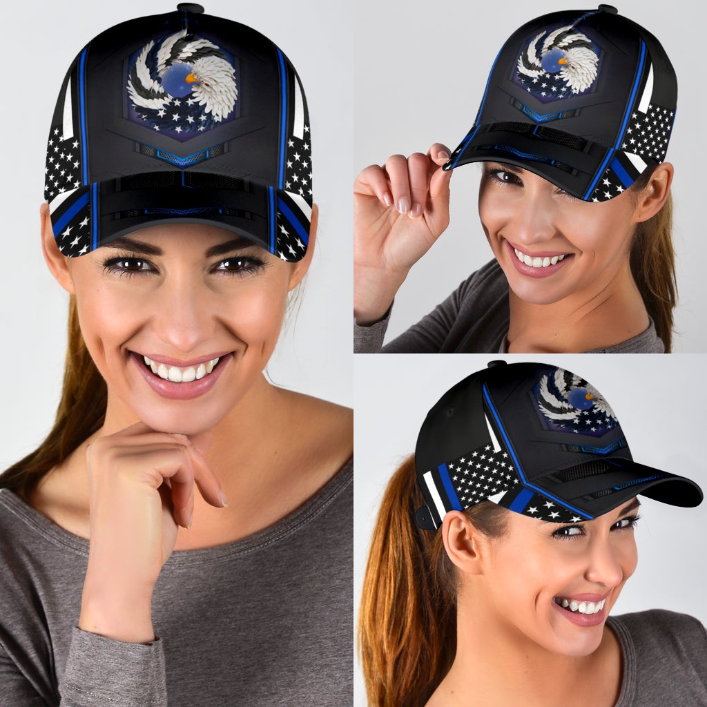Blue God Bless America Eagle – Classic Cap