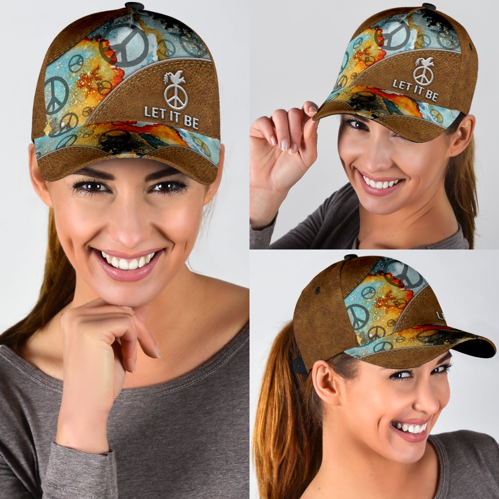 Hippie Let It Be Happy Peace Style – Classic Cap