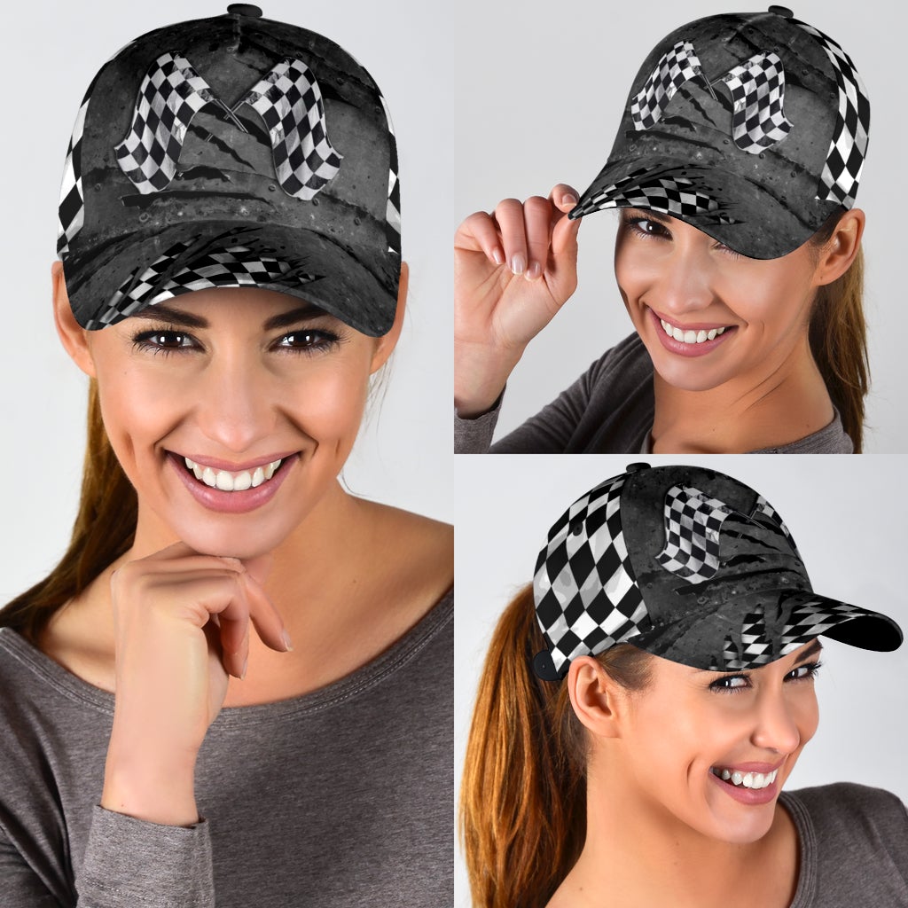 Racing Flag Crack Motorsport Style – Classic Cap