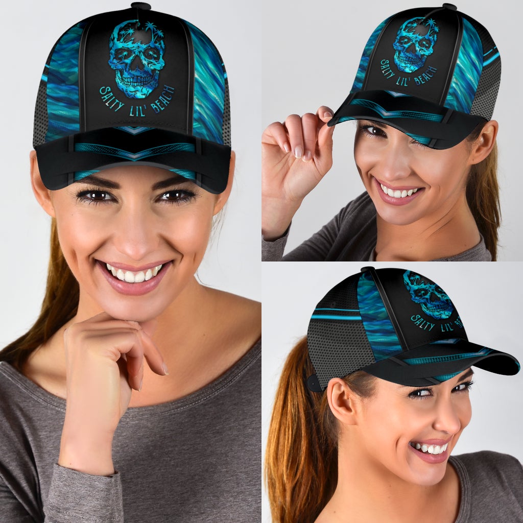 Skull Salty Beach Vibes – Classic Cap