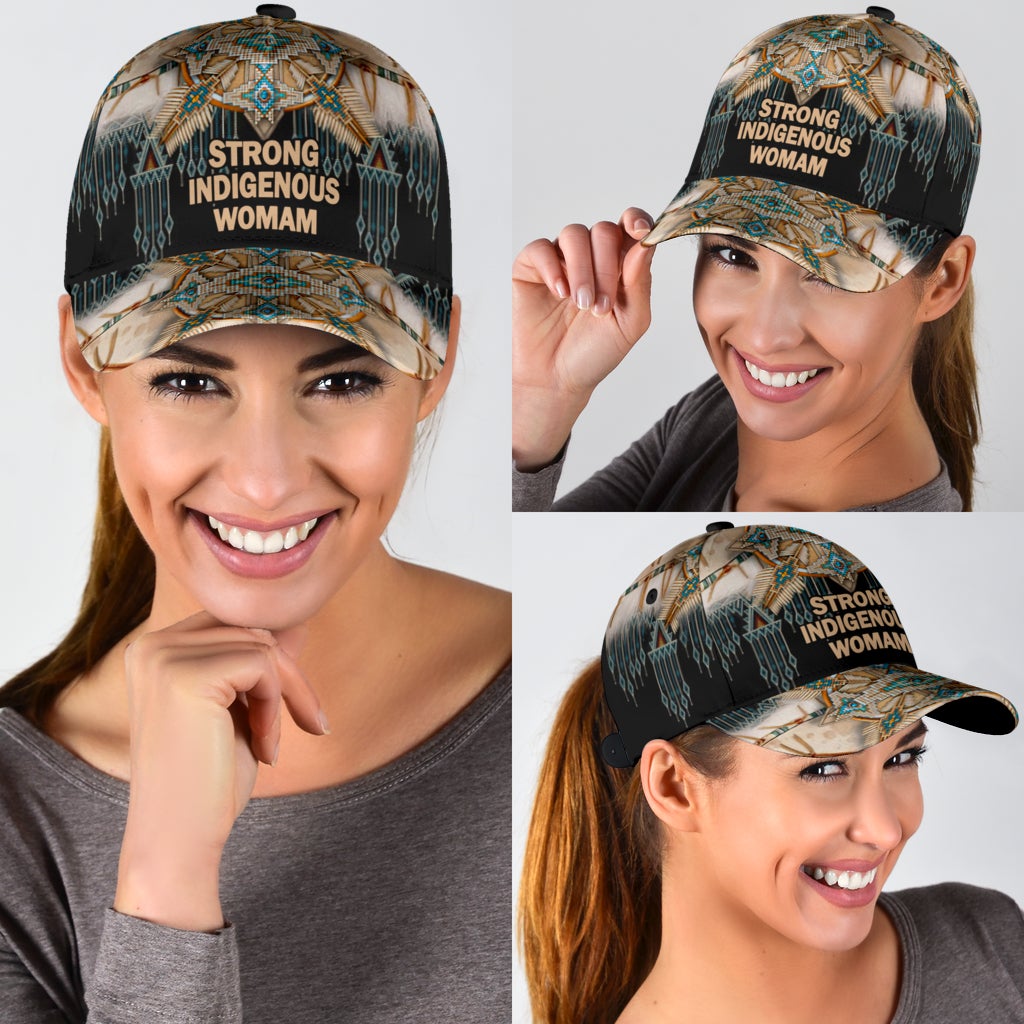 Strong Indigenous Woman Native Heritage Style – Classic Cap