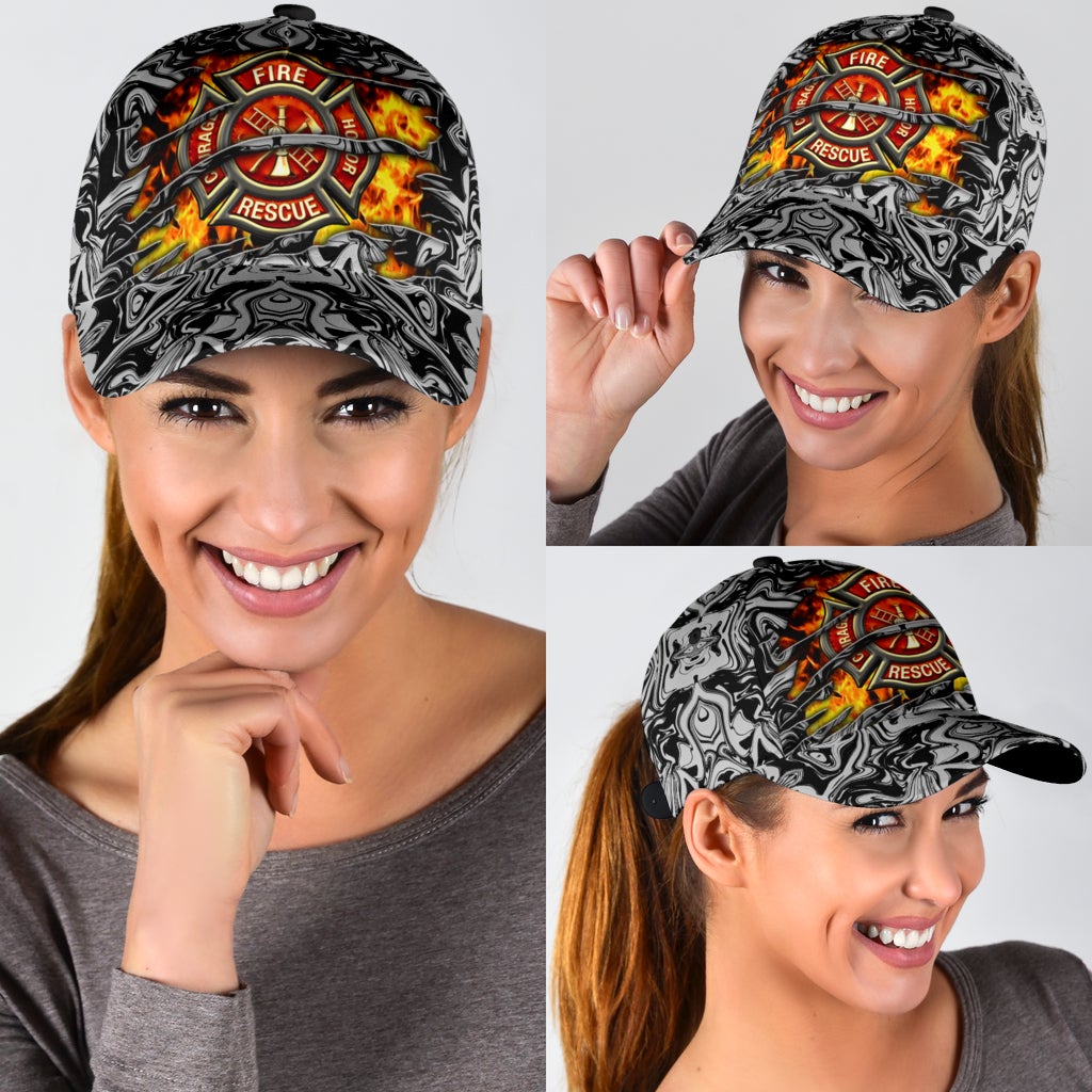 Red Courage Fire Honor Rescue – Classic Cap