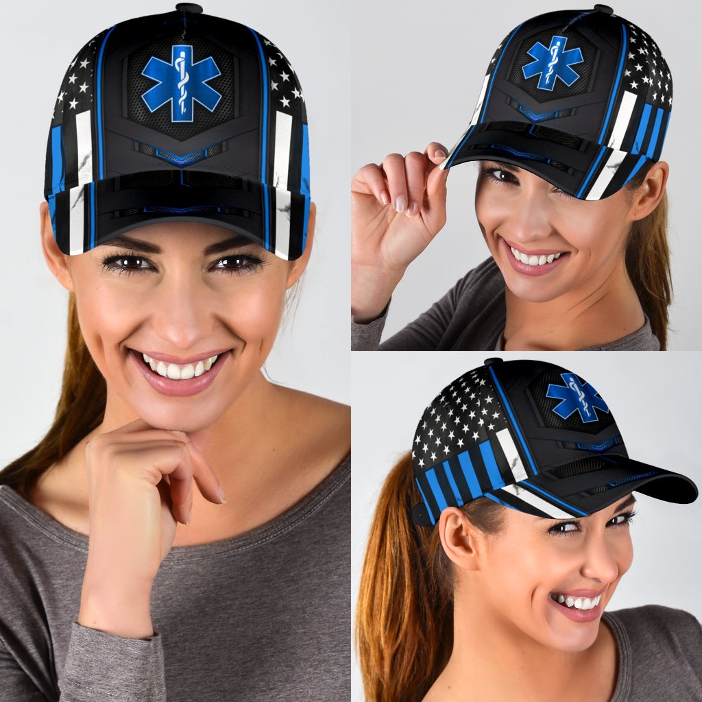 EMS Paramedic Blue Flag – Classic Cap