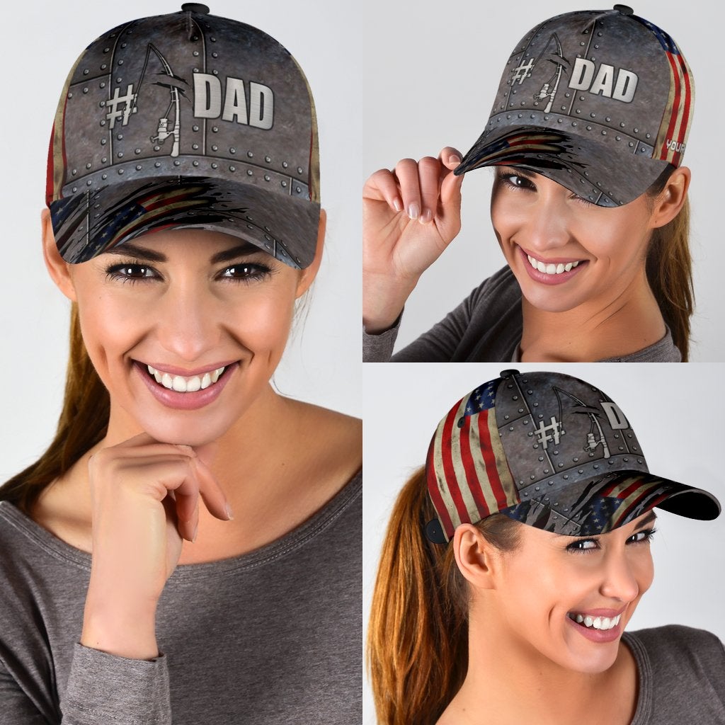 Custom Fishing Number 1 Dad Fathers Day Gift – Classic Cap