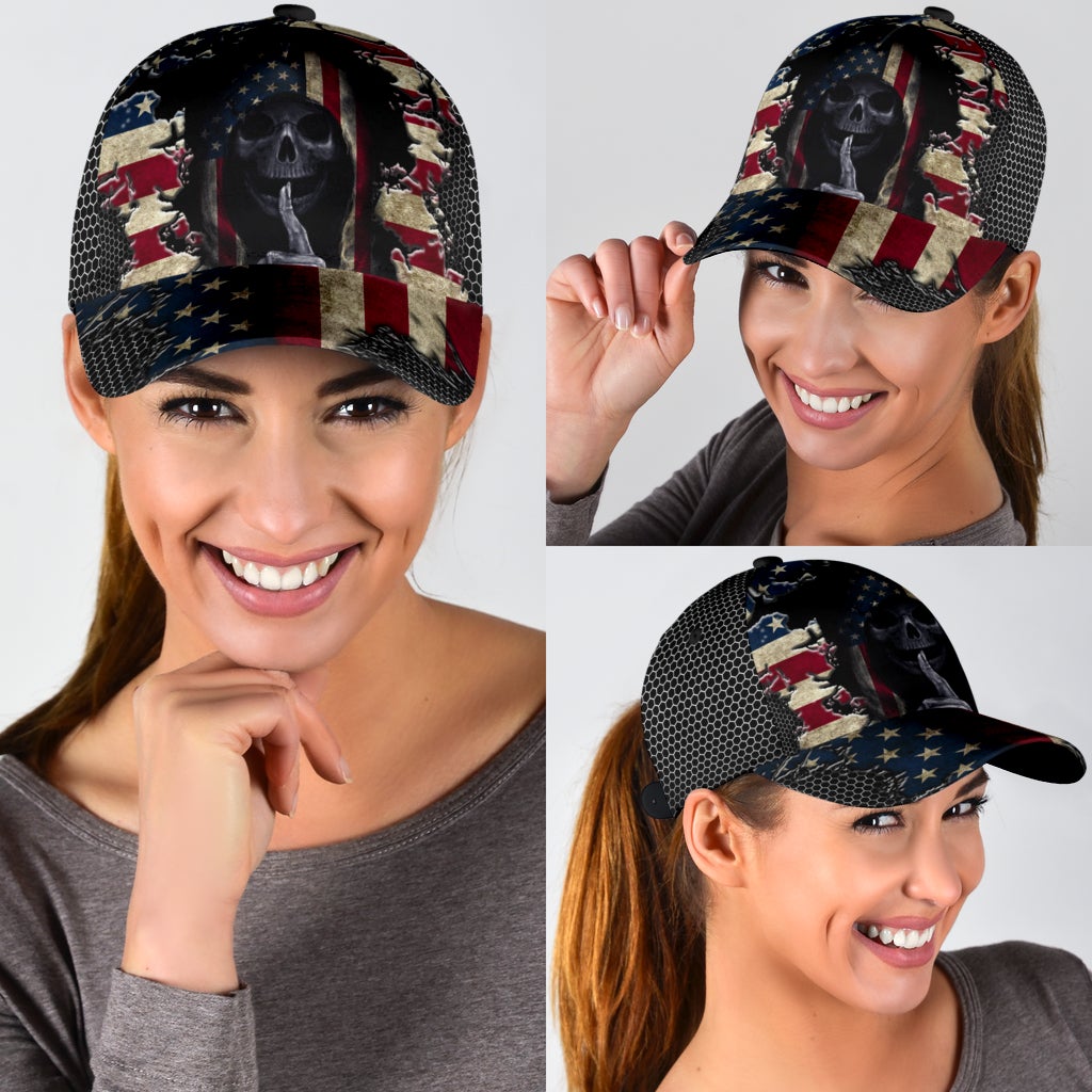 American Skull Crack Carbon – Classic Cap
