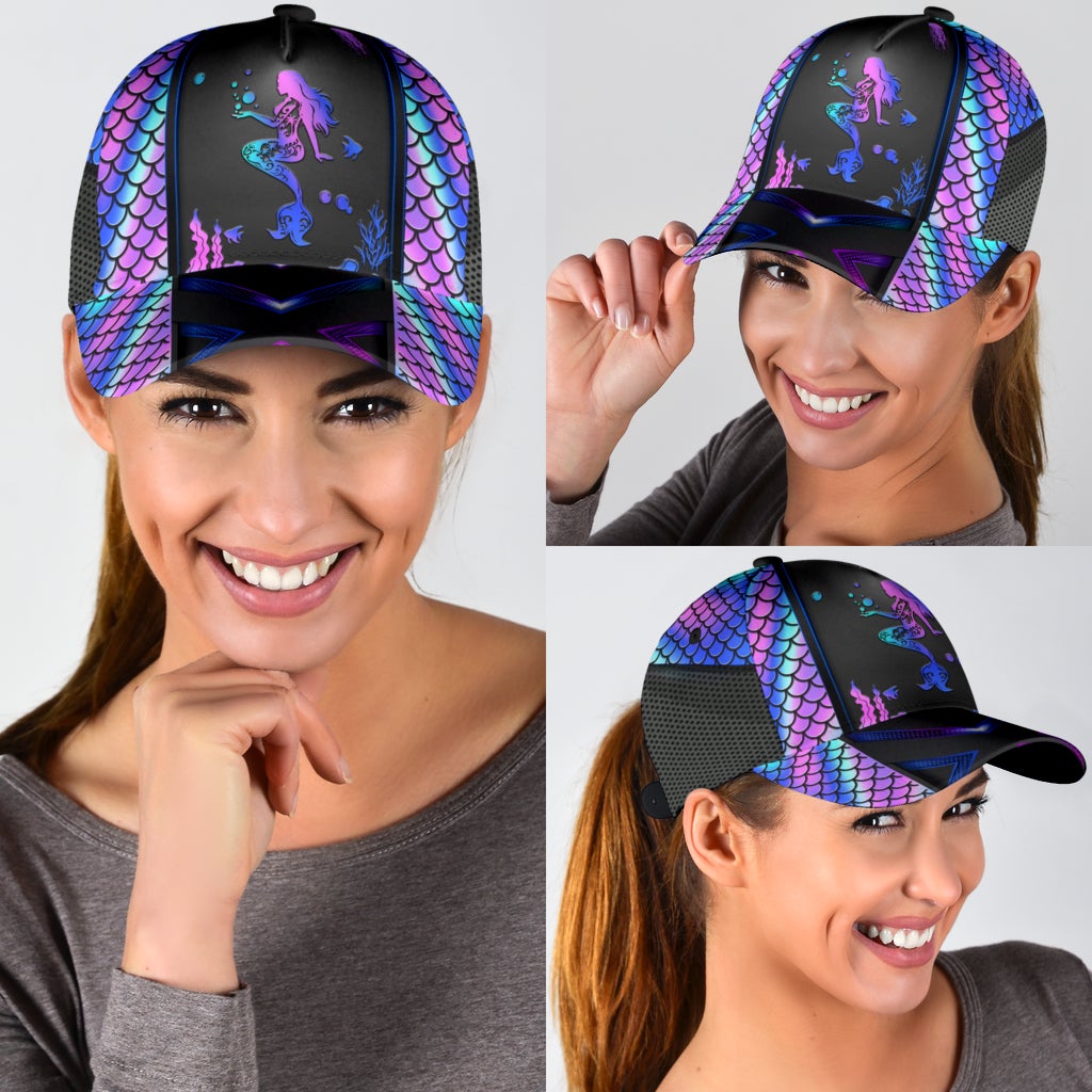 Mermaid Hologram Fantasy Ocean Style – Classic Cap