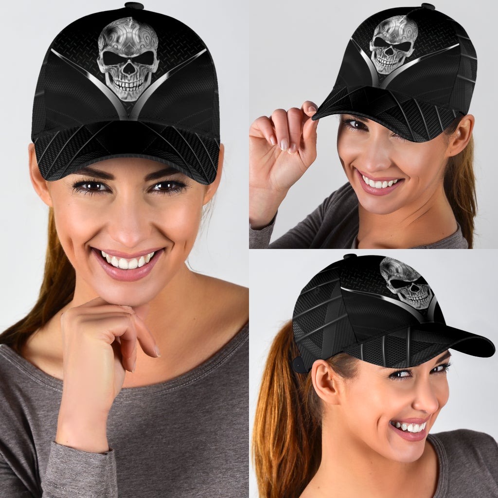 Skull Carbon Black Dark Style – Classic Cap