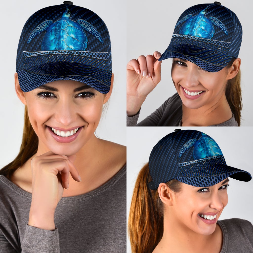Sea Turtle Carbon Pattern – Classic Cap