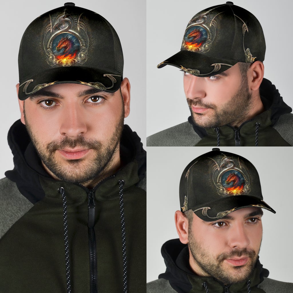 Dragon Mythical Fantasy Creature Art – Classic Cap