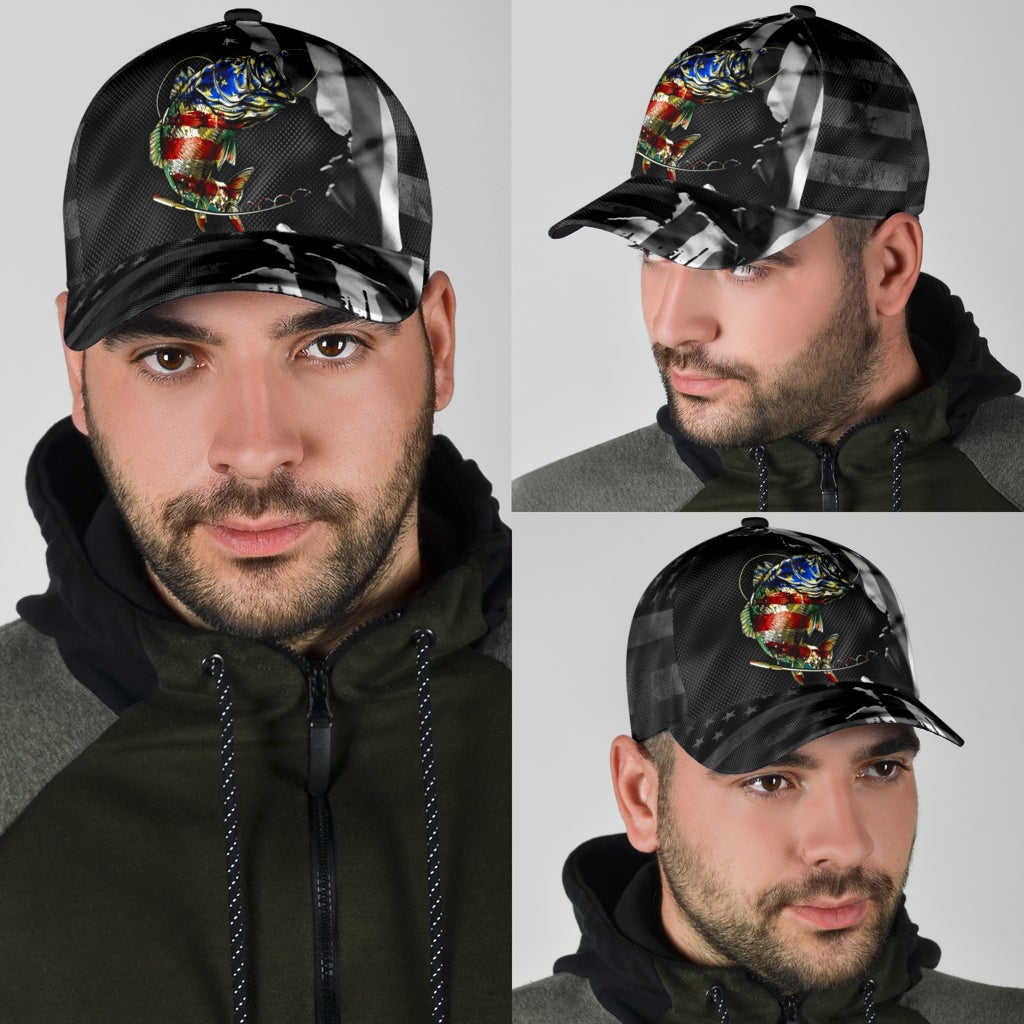 Fishing American Flag Outdoor Style – Classic Cap
