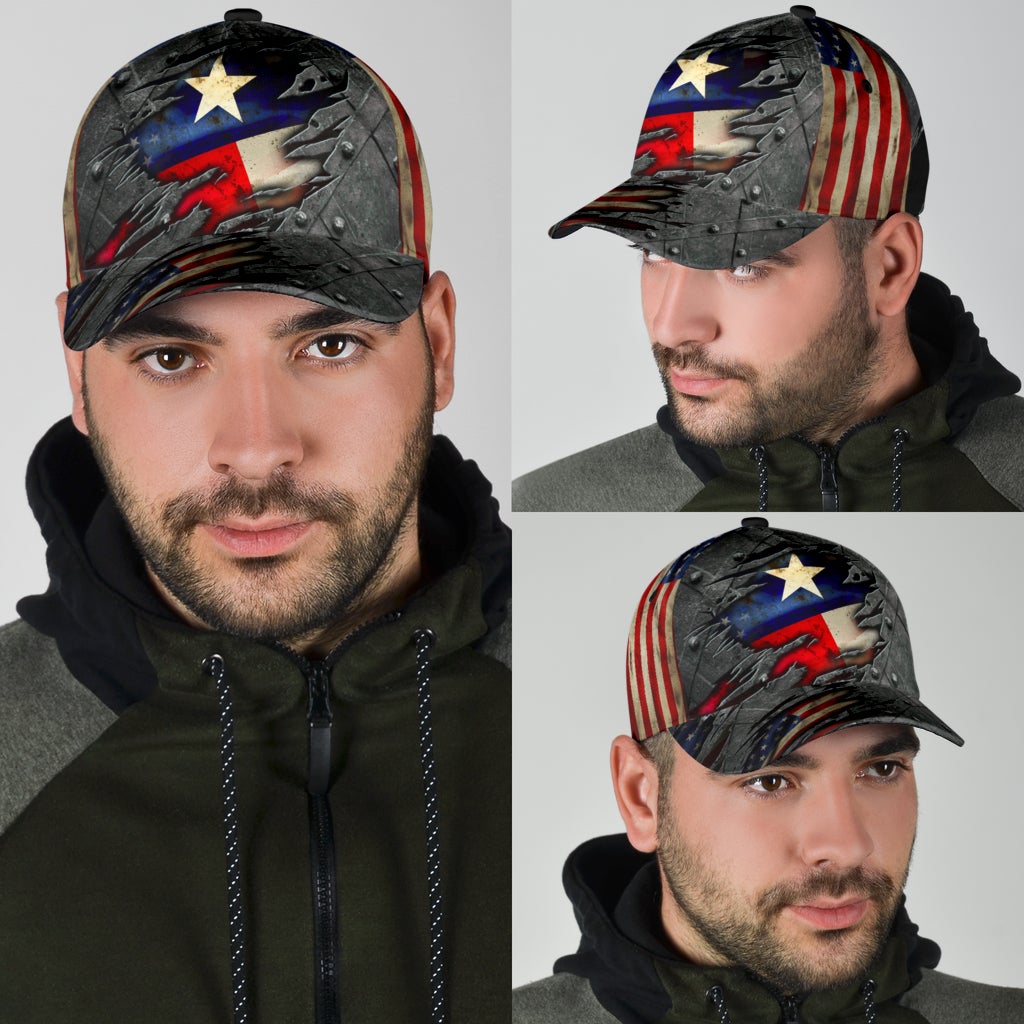 Texas US Flag Patriotic Style – Classic Cap