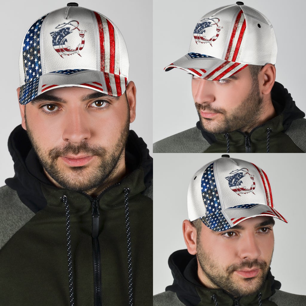 White American Fishing Outdoor Style – Classic Cap