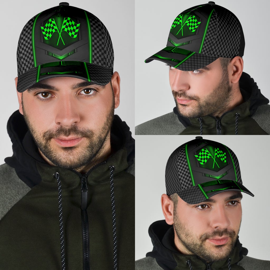 Racing Neon Carbon Pattern – Classic Cap