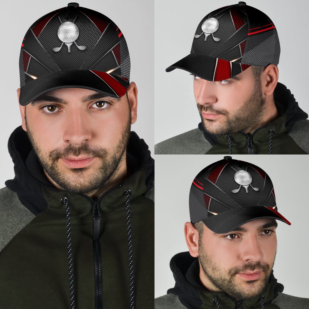 Golf Red Pattern Sport Style – Classic Cap