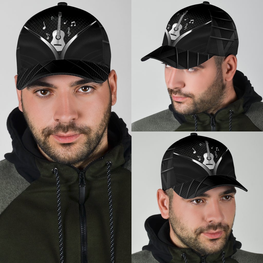 Guitar Carbon Black Music Style – Classic Cap