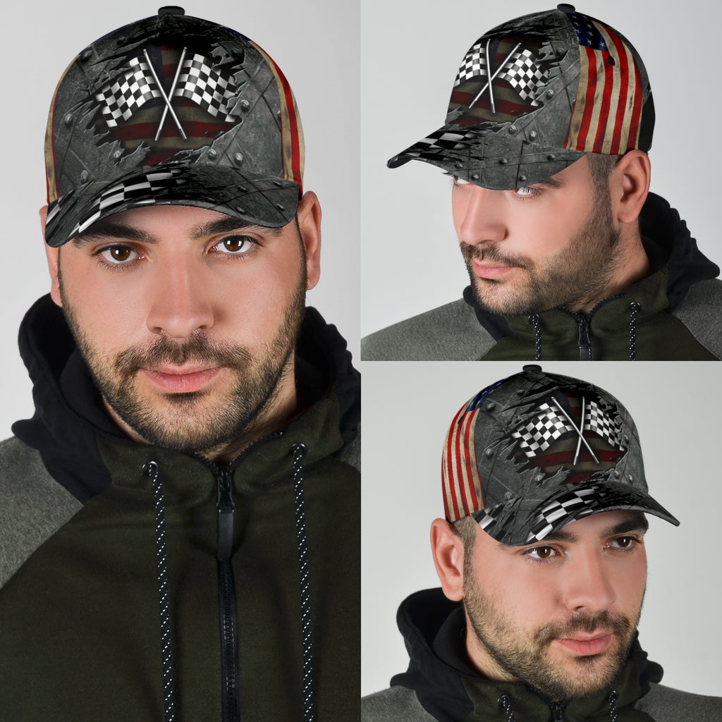 Racing Crack Pattern Motorsport Style – Classic Cap