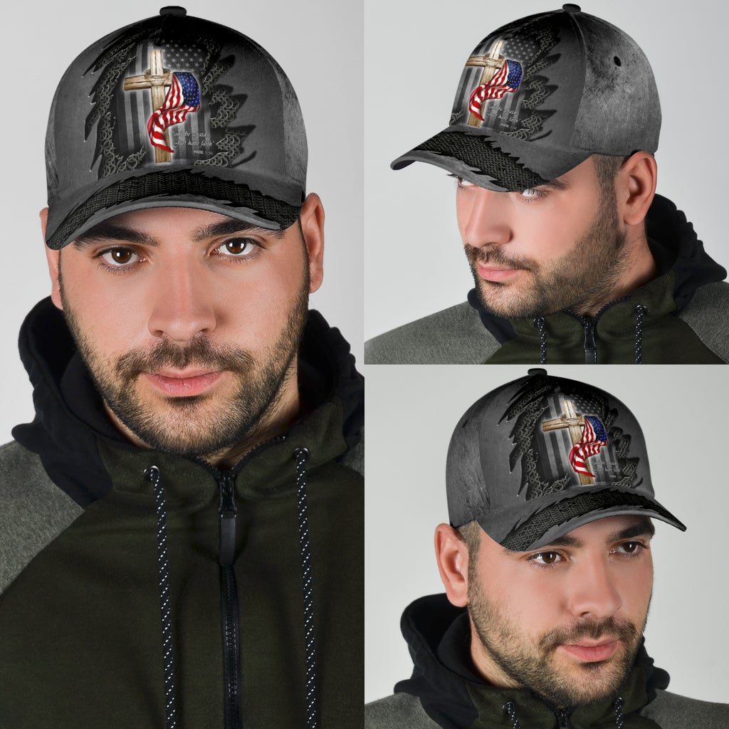 Dont Be Afraid Just Have Faith Flag – Classic Cap