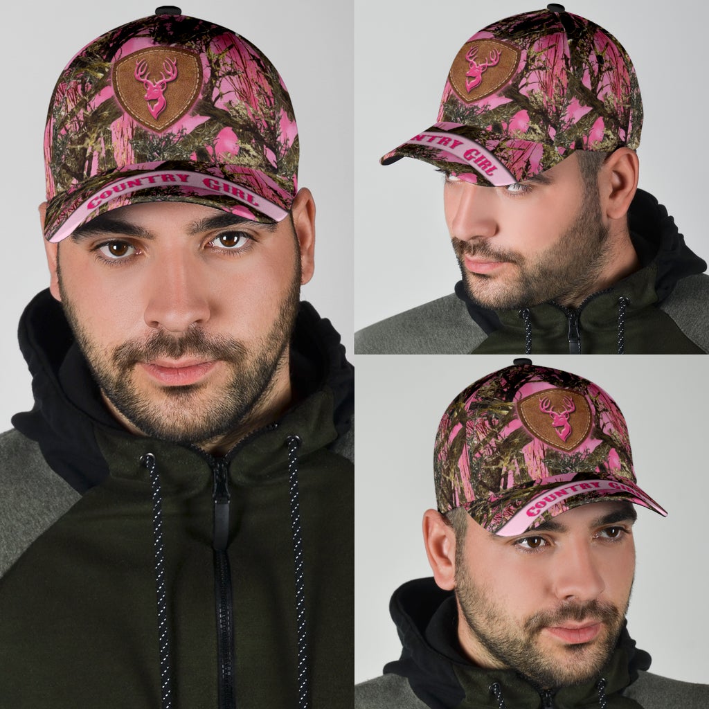 Hunting Country Girl Pink Camo – Classic Cap