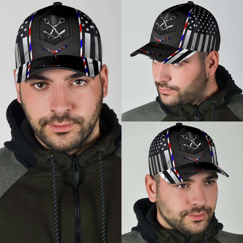 Barber Flag Carbon Professional Style – Classic Cap