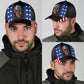 American Skull Carbon Pattern – Classic Cap
