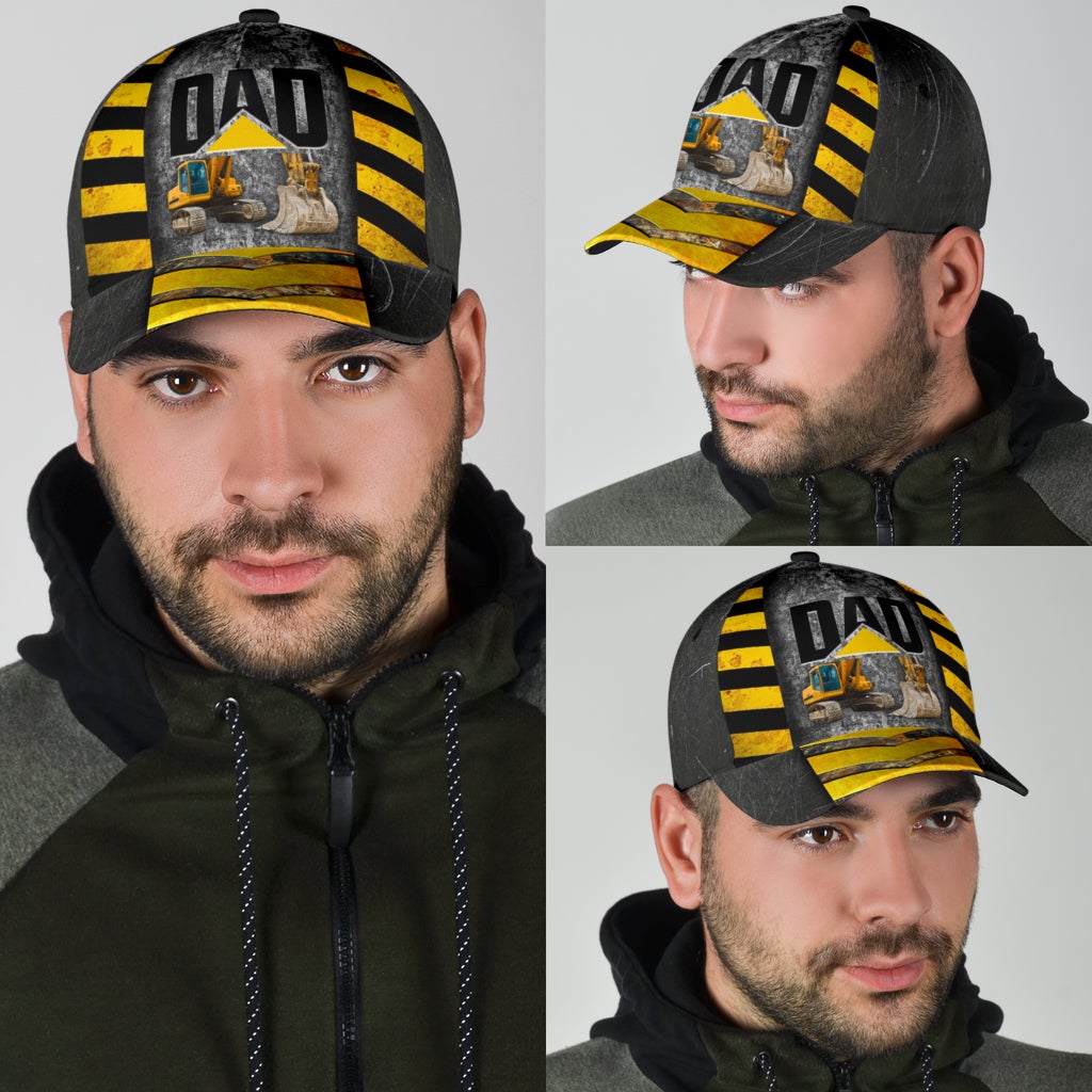 My Dad Is Excavator Family Humor Style – Classic Cap