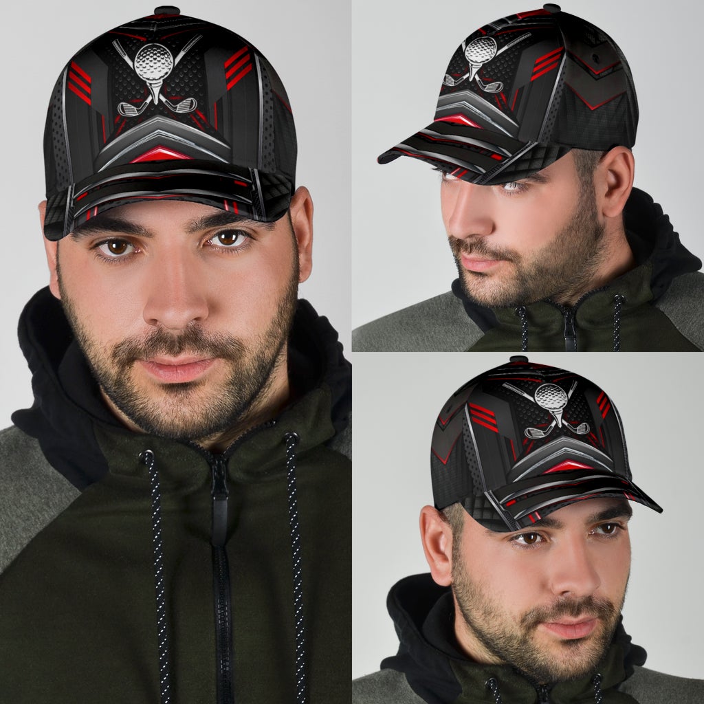 Golf Metal Red Carbon – Classic Cap