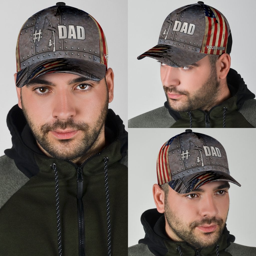 Custom Fishing Number 1 Dad Fathers Day Gift – Classic Cap
