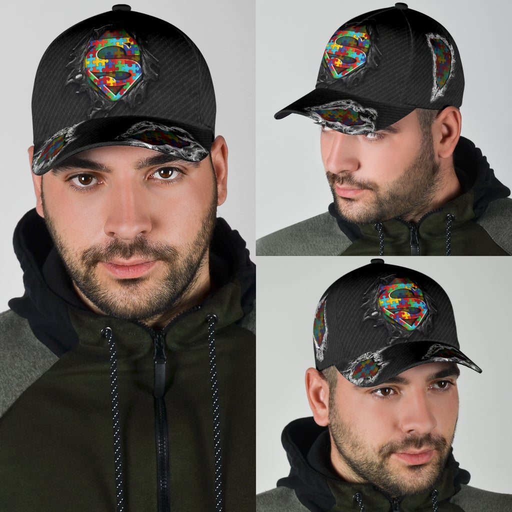 Autism Jean Pattern Awareness Style – Classic Cap