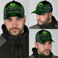 Skull Biohazard Mask Green – Classic Cap