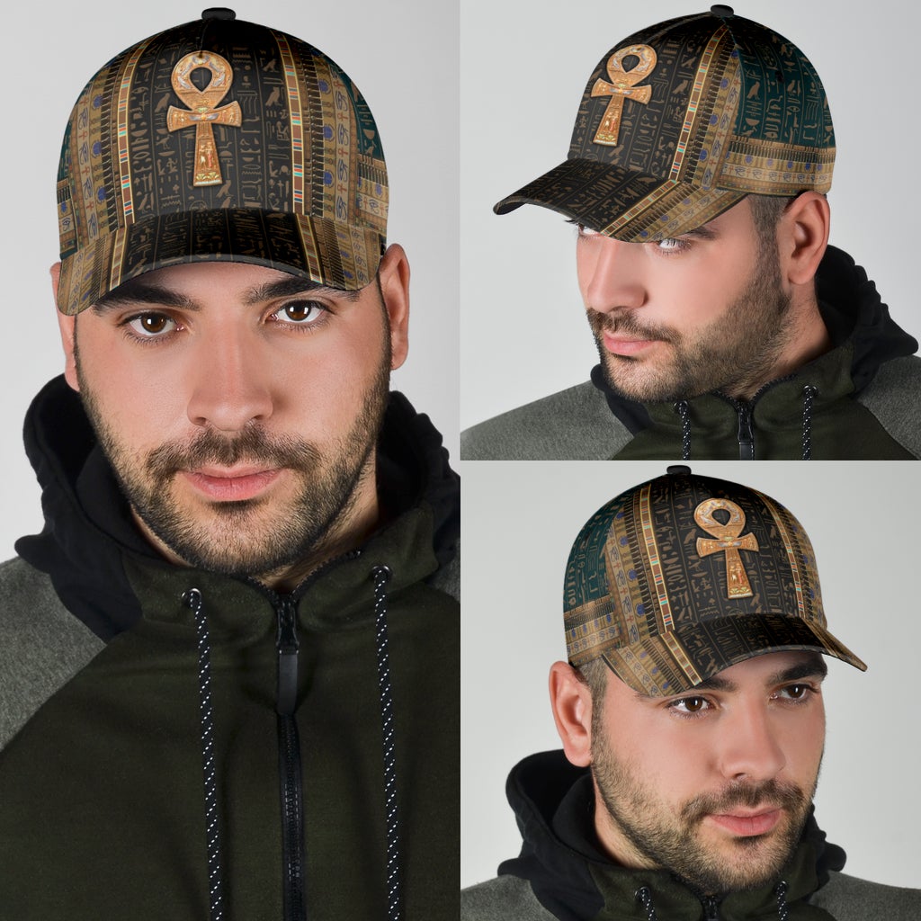Ancient Egypt Ankh Pattern – Classic Cap