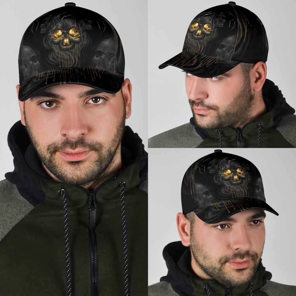 Skull Melting Dark Art Style – Classic Cap
