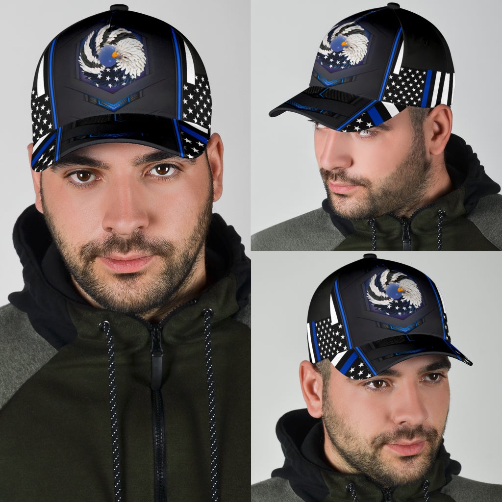 Blue God Bless America Eagle – Classic Cap