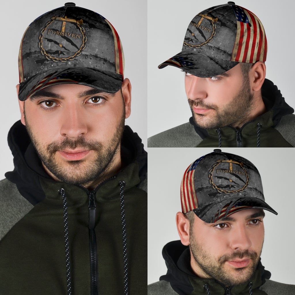 Faith Forgiven American Flag – Classic Cap