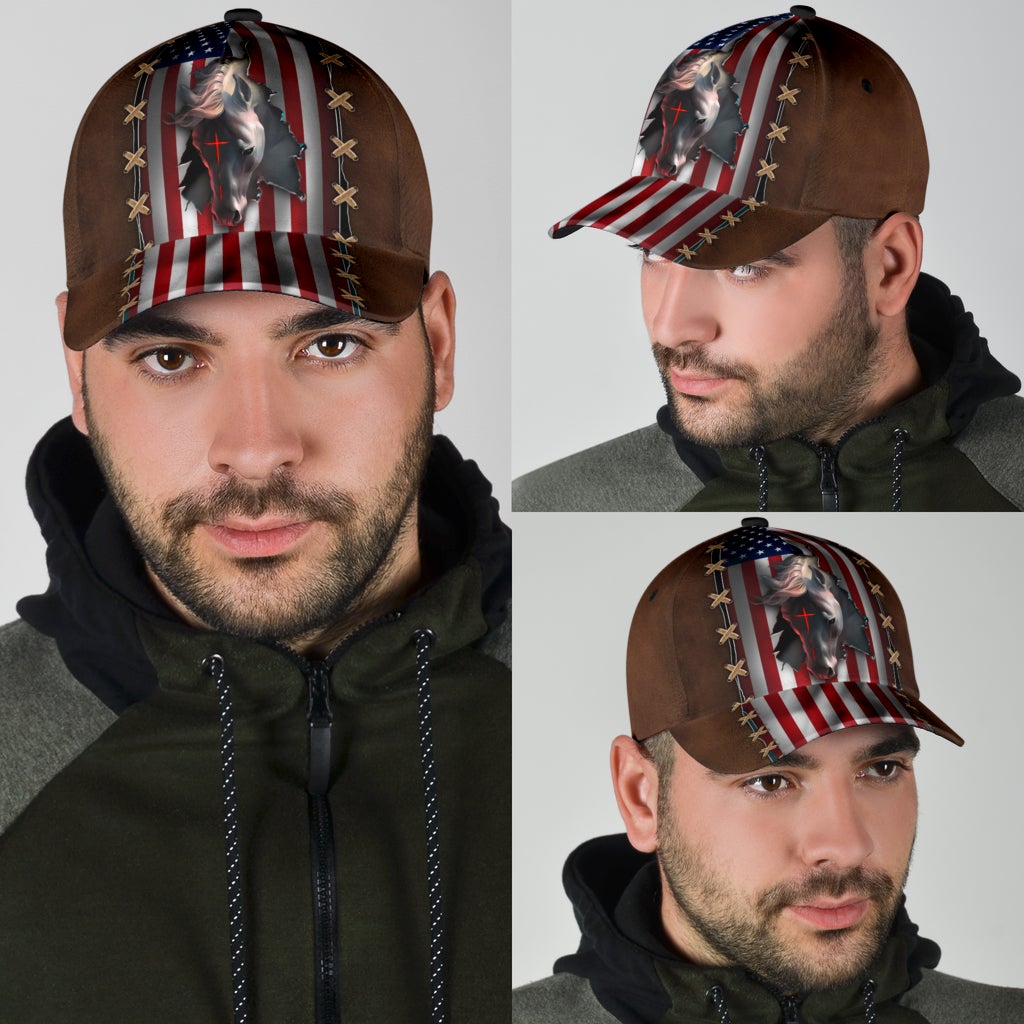 Faith Horse American Flag – Classic Cap