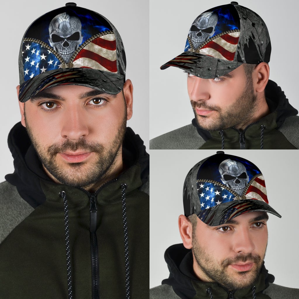 Skull Love American Patriot Style – Classic Cap