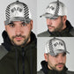 White Leather Racing Pattern – Classic Cap
