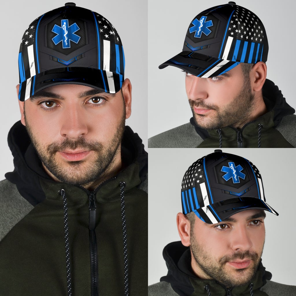 EMS Paramedic Blue Flag – Classic Cap
