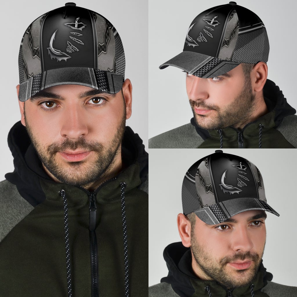 Fishing Hook Angler Lifestyle Theme – Classic Cap