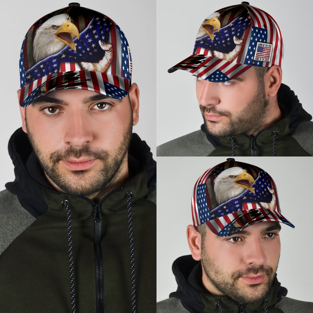 American Eagle Patriotic Flag Style – Classic Cap