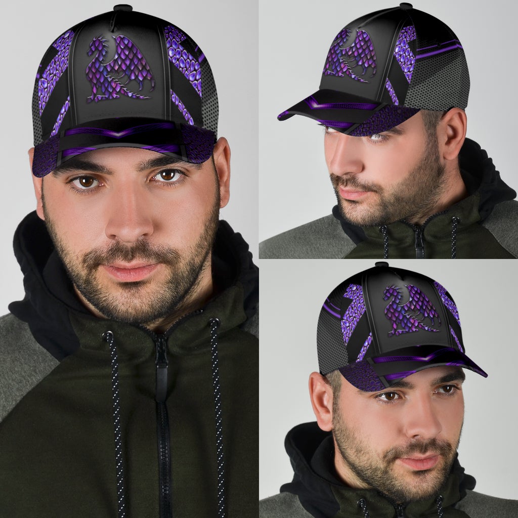Dragon Purple Pattern Style – Classic Cap