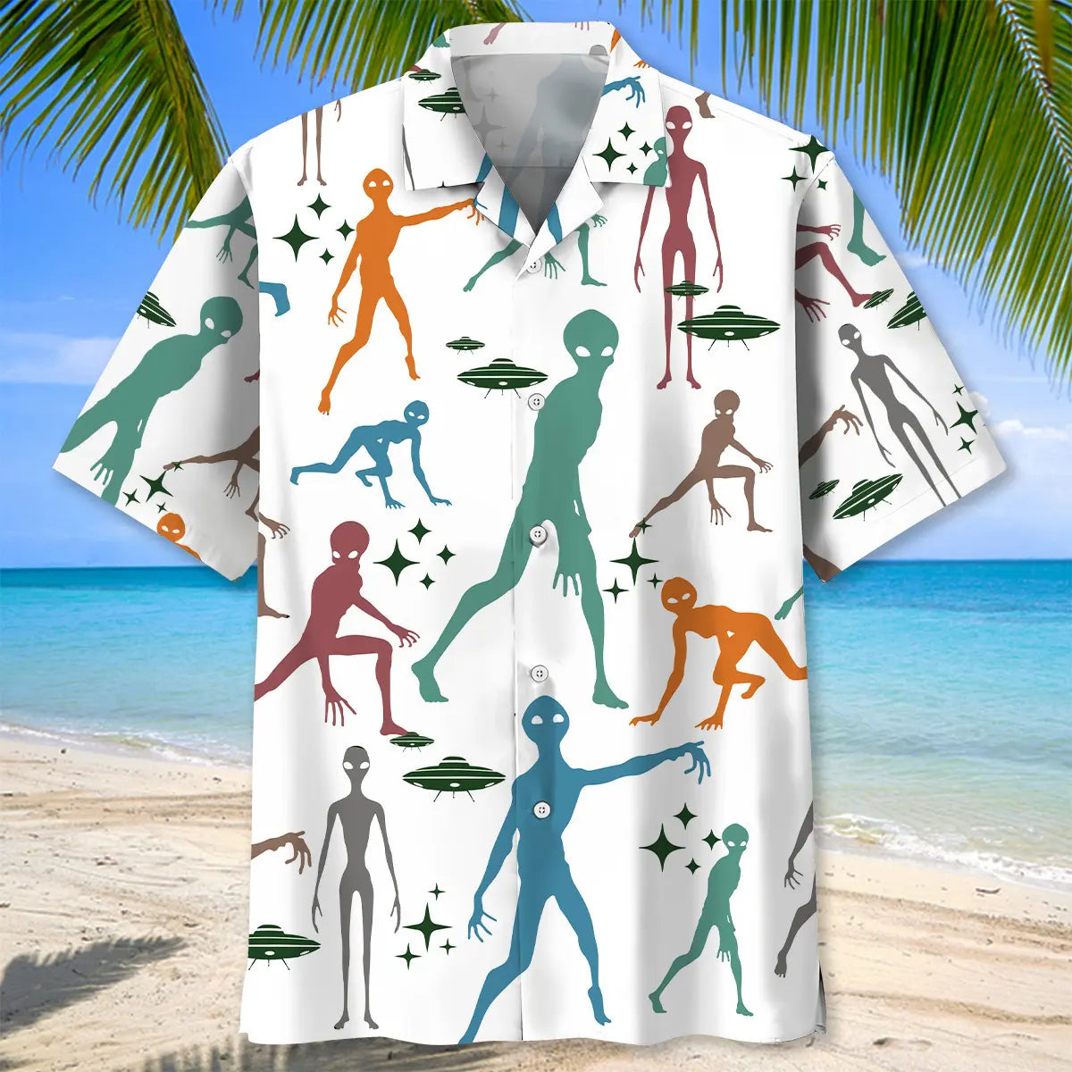 Funny Alien Hawaiian Shirt